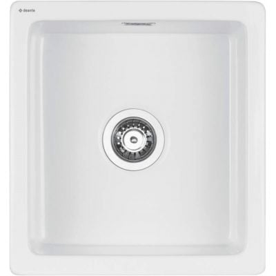 Zlewozmywak ceramiczny 47.8x45 cm biały ZCB6103 Deante Sabor