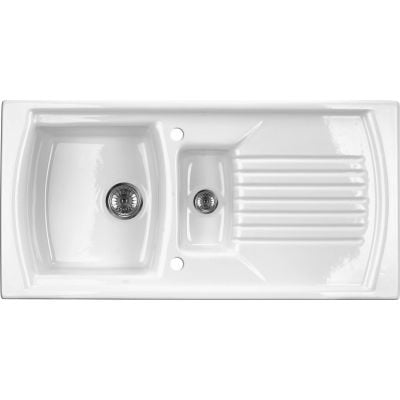 Zlewozmywak ceramiczny 100x50 cm biały ZCL651N Deante Lusitano