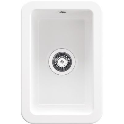 Zlewozmywak ceramiczny 30.4x20.3 cm biały ZCU610A Deante Lumi