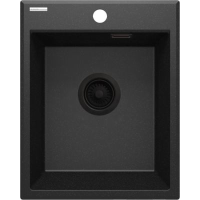 Zlewozmywak granitowy 50x40 cm szary/grafitowy/onyx ZQEG104 Deante Eridan