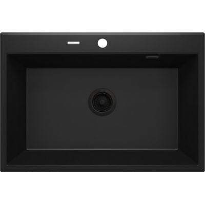 Zlewozmywak granitowy 70x52 cm czarny ZQEN103 Deante Eridan