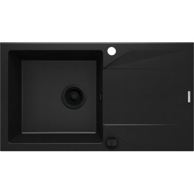 Zlewozmywak granitowy 78x44 cm czarny ZQJN113 Deante Evora
