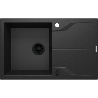 Zlewozmywak granitowy 78x49 cm szary/grafitowy/onyx ZQNG113 Deante Andante