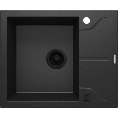 Zlewozmywak granitowy 59x49 cm szary/grafitowy/onyx ZQNG11A Deante Andante