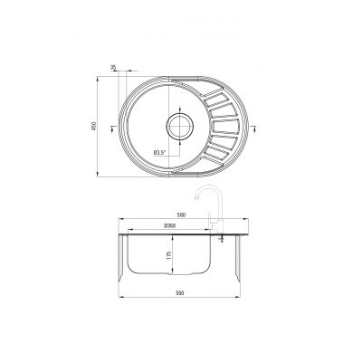 Zlewozmywak z baterią ZSTA011C Deante Stock