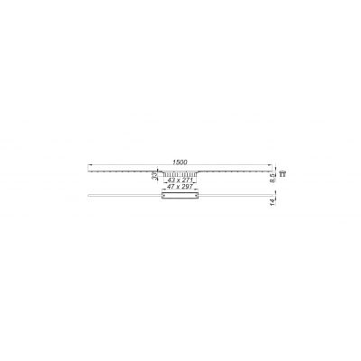 Rynna odpływu liniowego 150 cm stal 537478 Dallmer CeraFloor/CeraFrame Individal