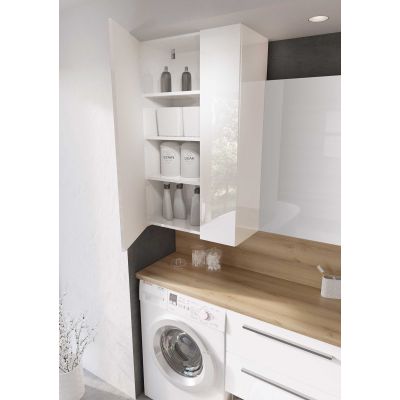 Szafka 59.6x31.6x100 cm boczna wisząca biała RE140600068060 Elita For All