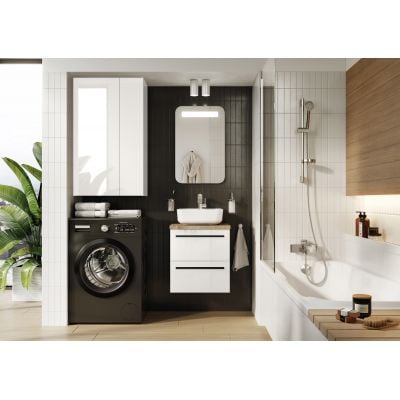 Szafka 59.6x31.6x100 cm boczna wisząca biała RE140600068060 Elita For All