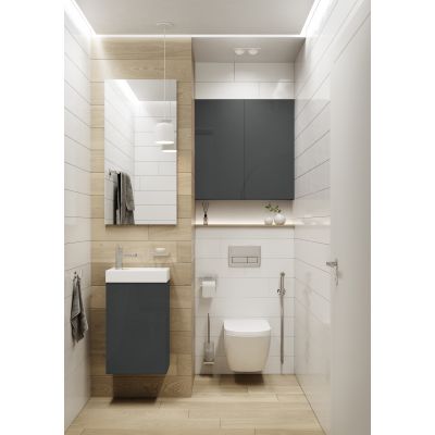 Umywalka z szafką 40.2 cm antracyt RE166042006610 Elita Young Basic