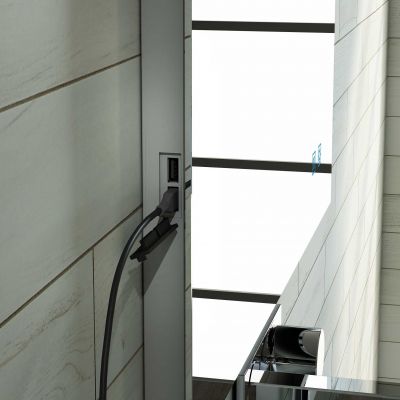 Lustro 60x80 cm prostokątne z oświetleniem z matą grzewczą RE066764000010 Elita Lina