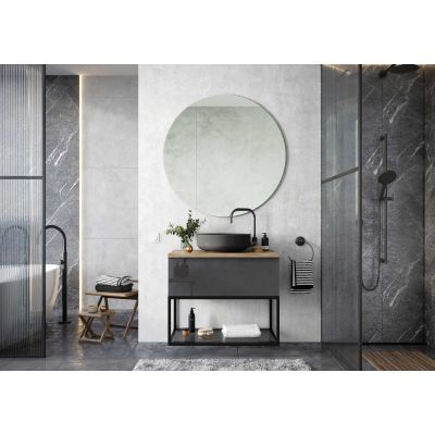 Szafka 60x44.9x28.1 cm podumywalkowa wisząca antracyt RE010603026610 Elita Look