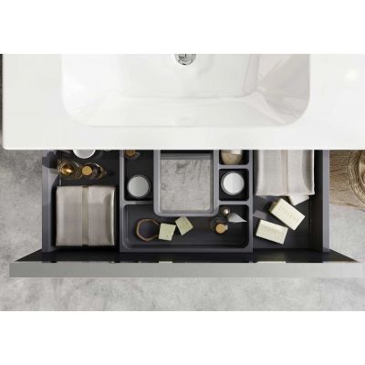 Szafka 60x44.9x28.1 cm podumywalkowa wisząca antracyt RE010603026610 Elita Look