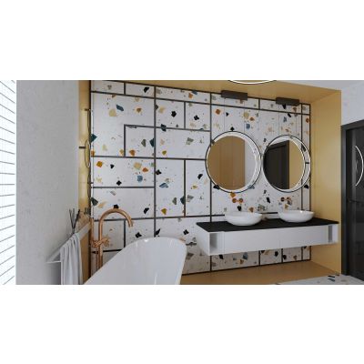 Szafka 20x45.1x28.1 cm boczna wisząca biała RE110201028060 Elita Look