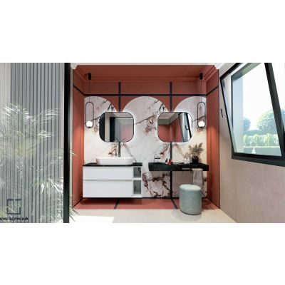 Szafka 20x45.1x63.5 cm boczna wisząca biała RE110200028060 Elita Look