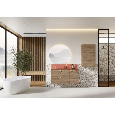 Szafka 80x44.9x63.5 cm podumywalkowa wisząca dąb RE080801027050 Elita Look