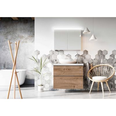 Szafka 80x44.9x63.5 cm podumywalkowa wisząca dąb RE080801027050 Elita Look