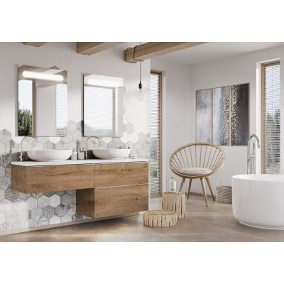 Szafka 80x44.9x63.5 cm podumywalkowa wisząca dąb RE080801027050 Elita Look