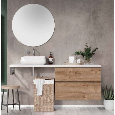 Szafka 80x44.9x63.5 cm podumywalkowa wisząca dąb RE080801027050 Elita Look