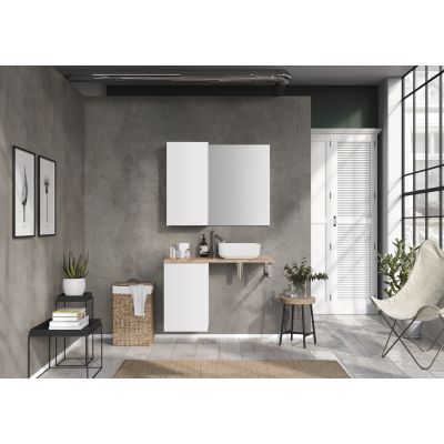 Szafka 40x44.9x63.5 cm boczna wisząca biała RE080402025290 Elita Look
