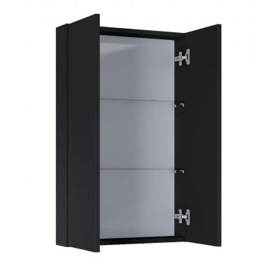 Szafka 50x12.6x80 cm boczna wisząca czarna RE140500067160 Elita For All