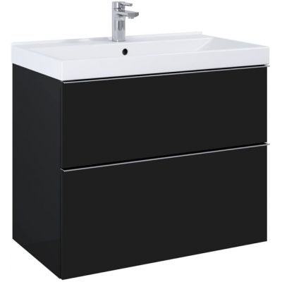 Szafka 80x44.9x63.5 cm podumywalkowa wisząca czarna RE010801027160 Elita Look