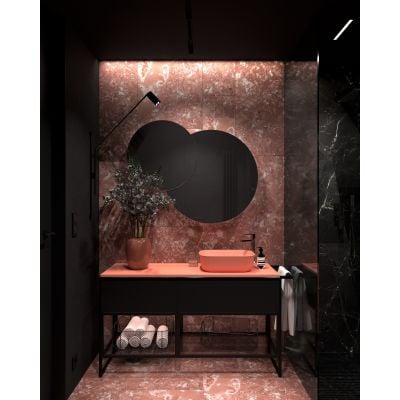 Szafka 60x44.9x28.1 cm podumywalkowa wisząca czarna RE080603027160 Elita Look