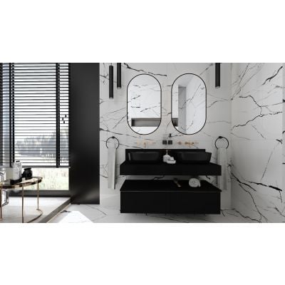 Szafka 60x44.9x28.1 cm podumywalkowa wisząca czarna RE080603027160 Elita Look