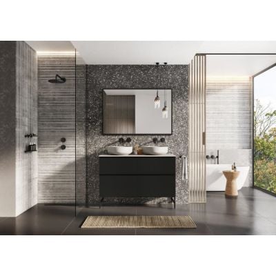 Szafka 60x44.9x63.5 cm podumywalkowa wisząca czarna RE080601027160 Elita Look