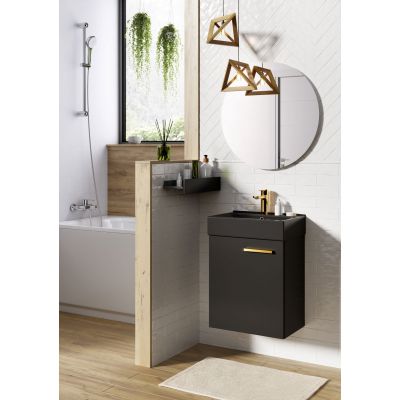 Umywalka z szafką 45 cm czarną RE020450157160 Elita Tiny