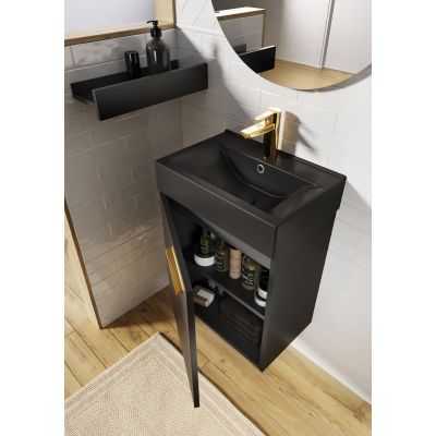 Umywalka z szafką 45 cm czarną RE020450157160 Elita Tiny