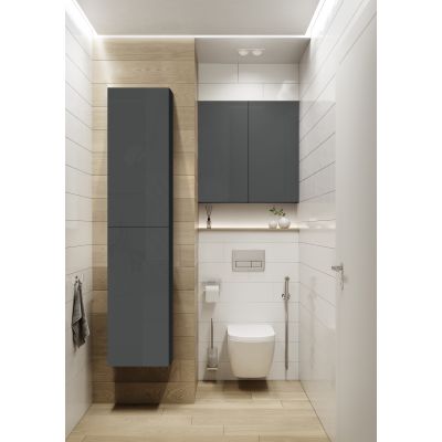 Szafka 50x12.6x80 cm boczna wisząca antracyt RE140500066610 Elita For All