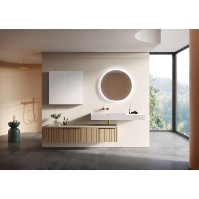 Szafka 50x12.6x80 cm boczna wisząca biała RE140500065290 Elita For All