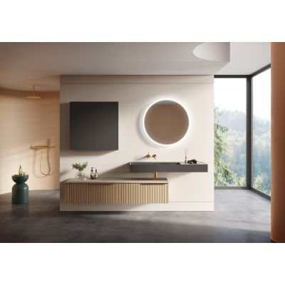 Szafka 50x12.6x80 cm boczna wisząca antracyt RE140500066010 Elita For All