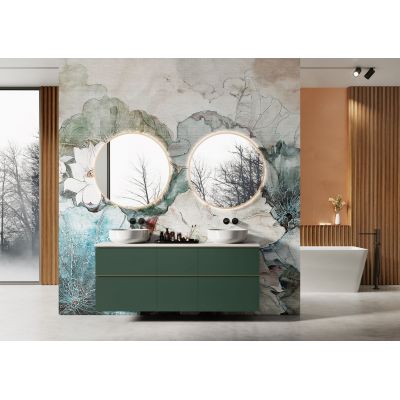 Szafka 60x44.9x63.5 cm podumywalkowa wisząca zielona RE010601027010 Elita Look