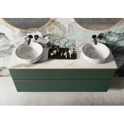 Szafka 60x44.9x63.5 cm podumywalkowa wisząca zielona RE010601027010 Elita Look