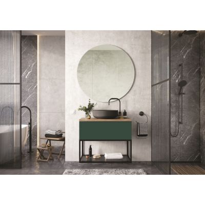Szafka 80x44.9x28.1 cm podumywalkowa wisząca zielona RE080803027010 Elita Look