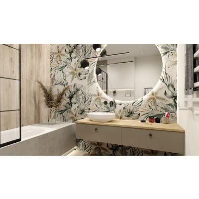 Szafka 80x44.9x28.1 cm podumywalkowa wisząca beżowa RE080803027020 Elita Look