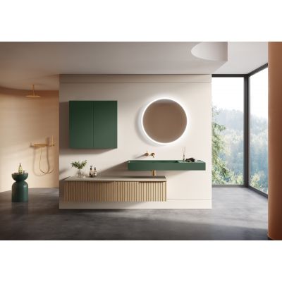 Szafka 50x12.6x80 cm boczna wisząca zielona RE140500067010 Elita For All