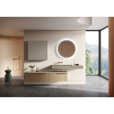 Szafka 50x12.6x80 cm boczna wisząca beżowa RE140500067020 Elita For All