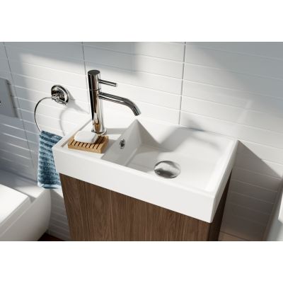 Umywalka z szafką 40.2 cm orzech RE168992007060 Elita Young Basic