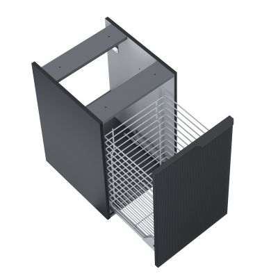 Szafka 40x52.4x63.5 cm boczna wisząca czarna RE080402047160 Elita Soho