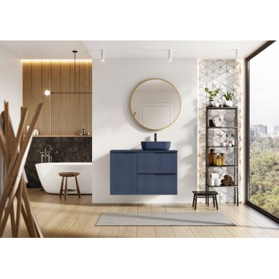 Szafka 40x45.3x63.5 cm boczna wisząca niebieska RE080402047030 Elita Soho