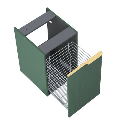Szafka 40x45.3x63.5 cm boczna wisząca zielona RE080402047010 Elita Soho
