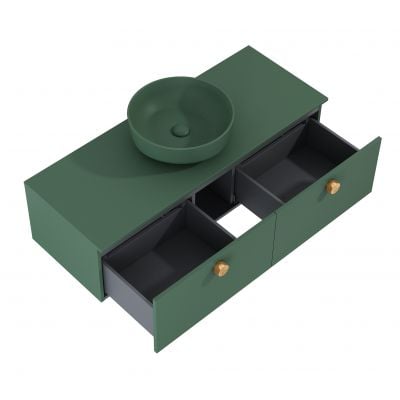 Szafka 120x44.9x31.8 cm podumywalkowa wisząca zielona RE081204027010 Elita Look Slim