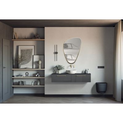 Szafka 160x44.9x31.8 cm podumywalkowa wisząca antracyt RE081604026610 Elita Look Slim