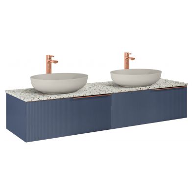 Szafka 160x45.3x31.8 cm podumywalkowa wisząca niebieska RE081604047030 Elita Soho Slim