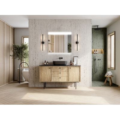 Lustro 80.4x70 cm prostokątne z oświetleniem z matą grzewczą RE060800120010 Elita Eva