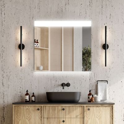Lustro 80.4x70 cm prostokątne z oświetleniem z matą grzewczą RE060800120010 Elita Eva
