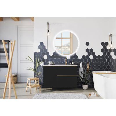 Lustro 80x80 cm okrągłe z oświetleniem RE060800110010 Elita April