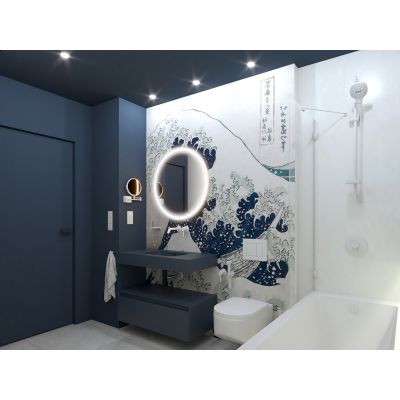 Lustro 80x80 cm okrągłe z oświetleniem RE060800110010 Elita April